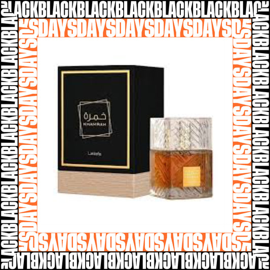 Lattafa Khamrah X 100 ml BLACK DAYS - Perfume Original | Perfumería MT